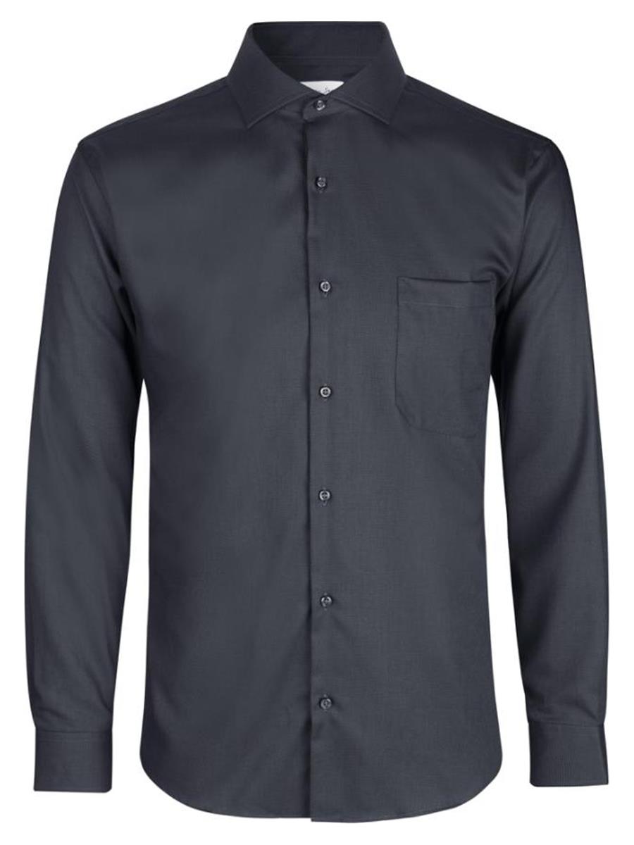 Seven Seas Skjorter ss310-koksgrå_S - Bygholm Menswear